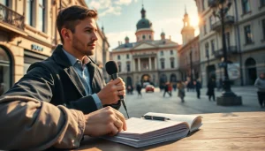 Report on recent events at https://sumytoday.in.ua with a journalist amidst Sumy’s vibrant community.