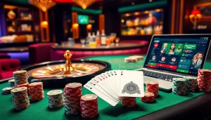 Players engaging at a roulette table, 188bet shining amidst a luxurious casino atmosphere.