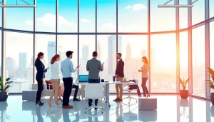 Showcase corporate collaboration at https://fidelitycorporate.com with modern office settings and teamwork.