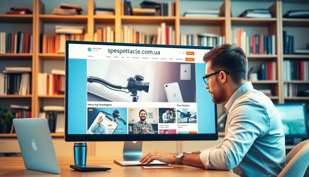 Browse the homepage of https://spectacle.com.ua showcasing engaging news content.