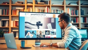 Browse the homepage of https://spectacle.com.ua showcasing engaging news content.