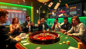 KJC facilitates thrilling online casino experiences with dynamic gaming scenes and vibrant player engagement.
