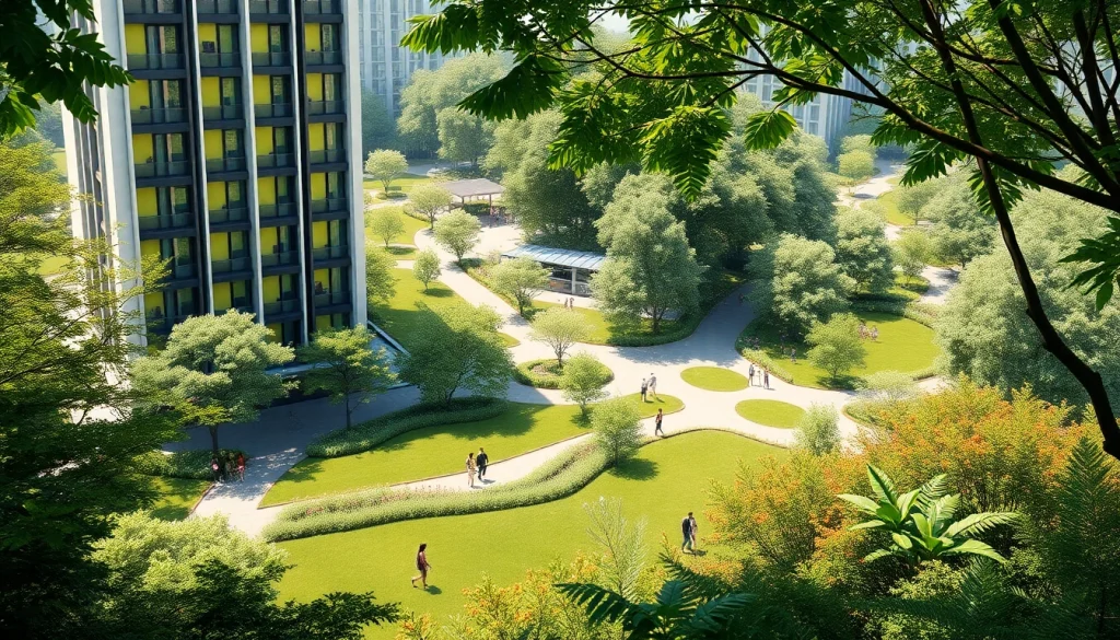 Promote Tampines EC amidst lush greenery and modern designs in a vibrant community.