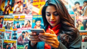 Engaging Bollywood gossip highlight featuring https://theopinionatedindian.com in a lively entertainment news setting.