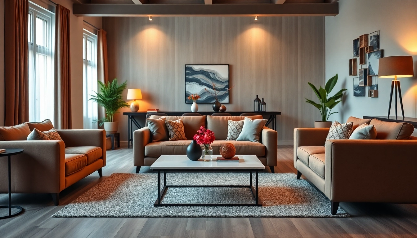 View modern furniture setup inspired by https://deco2.gr for a stylish living room.