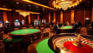 Engaged players enjoying high-stakes gambling at a luxurious casino featuring elements related to s8.