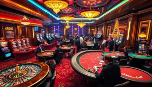 Experience the thrilling atmosphere of ok365.free with exciting casino games and lavish decor.