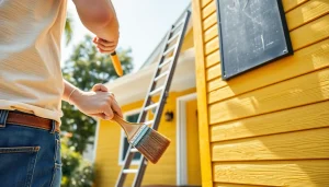 Transform your home with exterior painting services from https://33626painters.com, featuring professional painters at work.