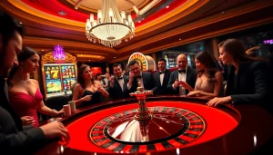 Experience the thrill of gambling at https://s88.works/ with vibrant roulette and excited players.