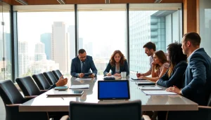 Engaged business professionals collaborating effectively to enhance their Business strategies.