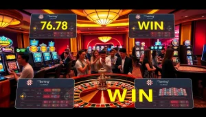 Experience the excitement of winning at 78 WIN online casino with vibrant games and engaged players.