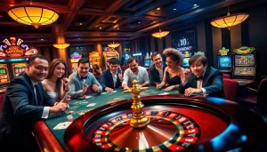 Experience the ultimate thrill at the top 10 Nhà Cái Uy Tín with a vibrant casino atmosphere showcasing intense gameplay.