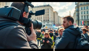 Новини з https://sumytoday.in.ua: Журналіст в центрі Сум під час надзвичайної ситуації.