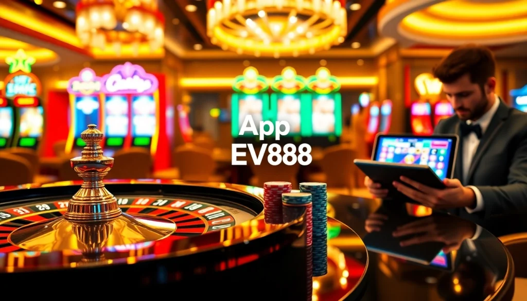 Play games with the innovative App EV88 featuring a sleek casino interface.