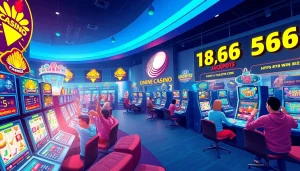 Exciting online casino gaming scene at https://78winbiz.com/ showcasing players enjoying vibrant slot machines and live games.