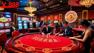 Experience the excitement of gambling at VN88's casino, featuring vibrant games and thrilling action.