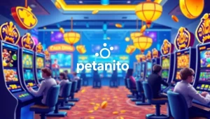 Petanitoto memperlihatkan pemain sedang menikmati mesin slot dalam dunia game online.