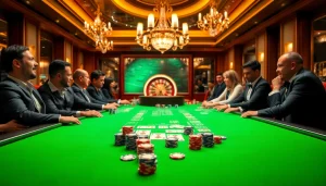 Experience the excitement of the c168 game at a luxurious casino table with vibrant action.