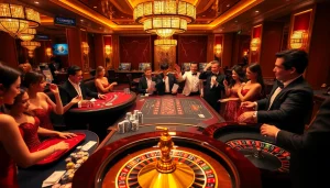 Experience thrilling gameplay at UU88 casino with vibrant tables and excited players celebrating victories.