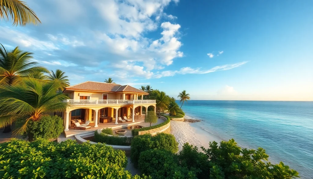 Property Belize: Stunning beachfront villa in Ambergris Caye showcasing tropical paradise