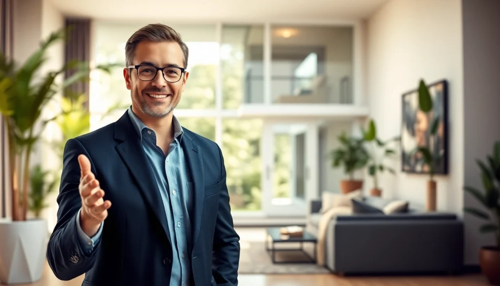 Showcasing a real estate agent in action, highlighting excellence in Real Estate properties.