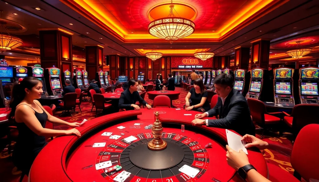 Experience the excitement of GG88's vibrant casino floor with thrilling games and engaging visuals.