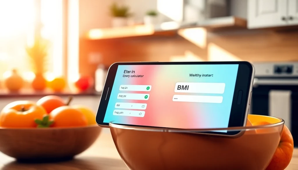 Calculate your BMI calculator by entering height and weight on a smartphone.