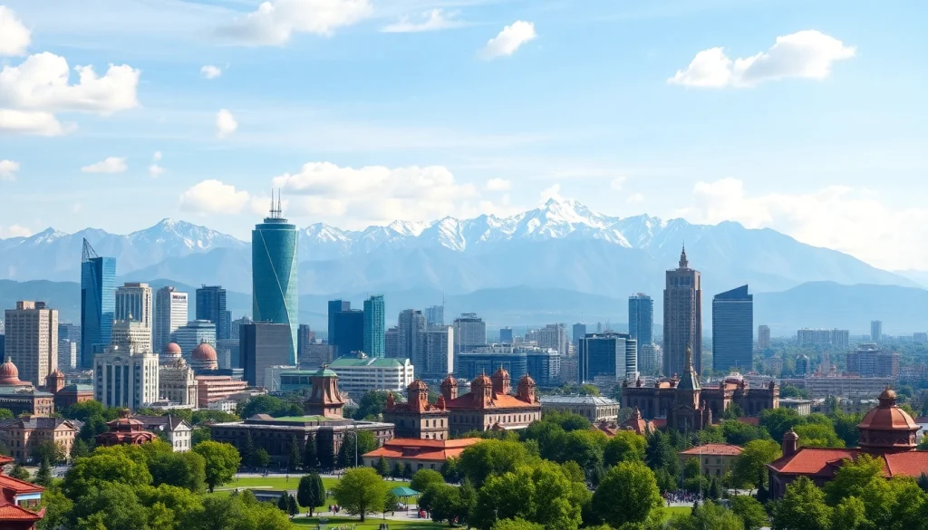 View of Almaty, Kazakhstan, highlighting the dynamic skyline at https://albmaftoh.com