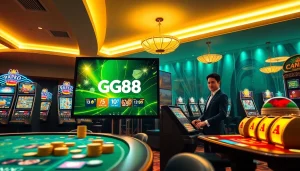 Experience the dynamic atmosphere of Trang chủ GG88 online casino with engaging games and vibrant colors.