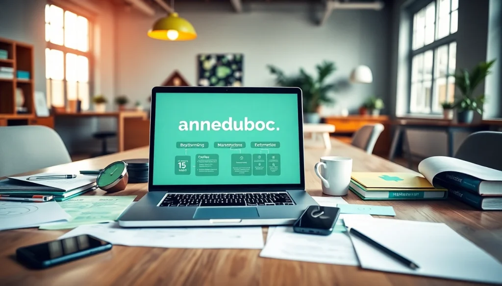 Visitez anneduboc.fr pour découvrir un espace de travail numérique inspirant.
