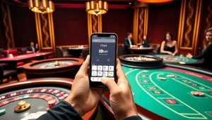 Players engaging in high-stakes play at i9bet casino, showcasing excitement and professional atmosphere.