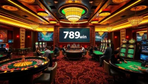 Engaged players enjoy the luxury of online gambling at 789win casino, featuring vibrant tables and modern interfaces.