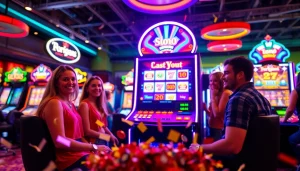 Menggandeng keseruan dengan slot deposit 1000 pada setup mesin slot modern yang cerah.