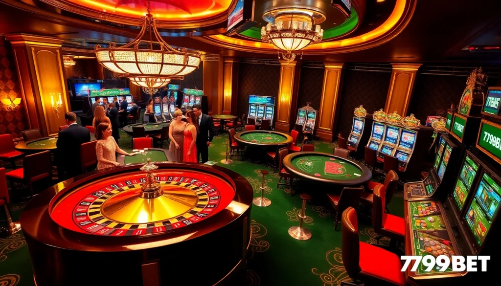 Experience thrilling gameplay at 789BET with vibrant casino tables and exciting gaming atmosphere.