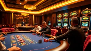 Experience the thrill of gambling at 789 BET's luxurious casino table filled with excitement and strategy.