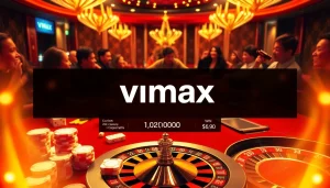 Experience high-stakes play at VMAX casino with vibrant poker tables and winning moments.