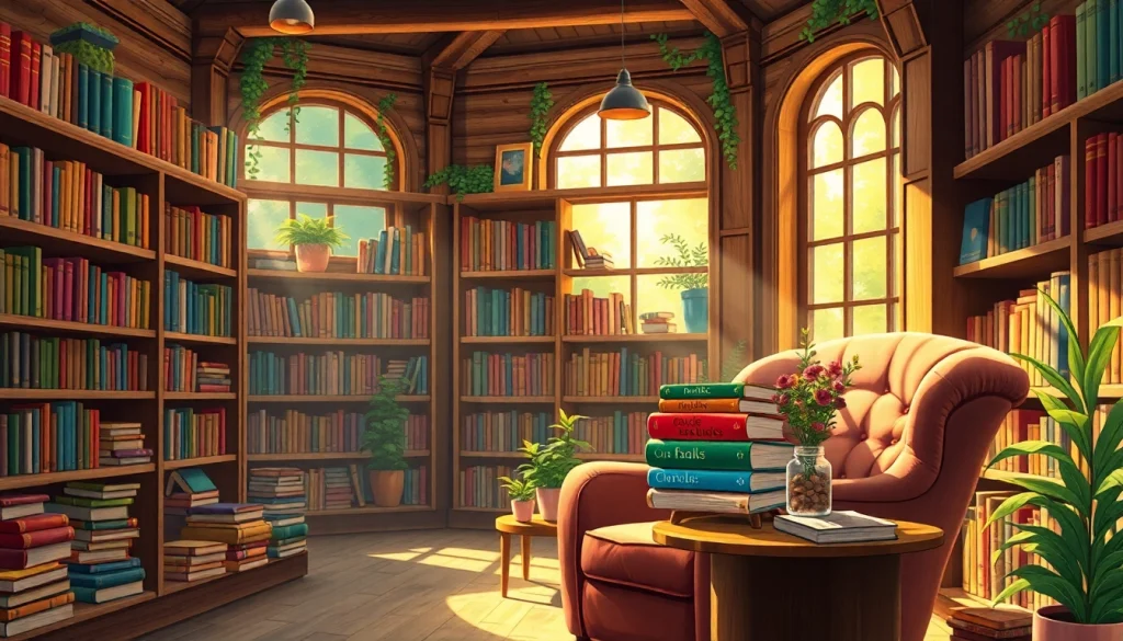 Engaging scene showcasing https://csduncanbooks.com vibrant library filled with imaginative books.