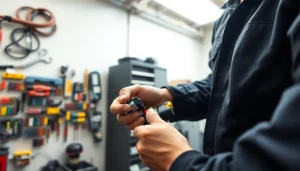 Inspecting vehicle fuses at https://bezpieczniki24.pl highlighting automotive maintenance.