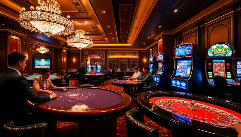 Experience the thrill of gambling at QQ88 with dynamic casino tables and exciting gameplay.