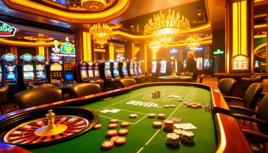 Engaged players at a casino table enjoying thrilling games at 68VIP.