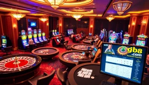 Experience the excitement of online gambling at gg88.com with vibrant casino visuals.