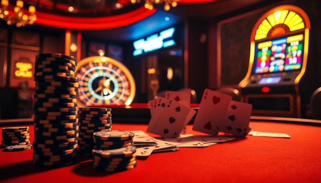 Placing bets at a poker table while exploring hidden wiki tor elements in a casino scene.