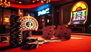 Placing bets at a poker table while exploring hidden wiki tor elements in a casino scene.