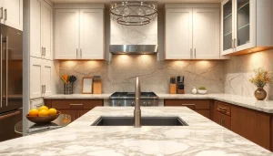 Countertops near Parsippany - Troy Hills, NJ displayed in a modern kitchen with granite and quartz elegance.