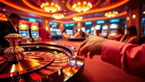 Players competing intensely at RR88 casino tables, highlighting the excitement of high-stakes gambling.