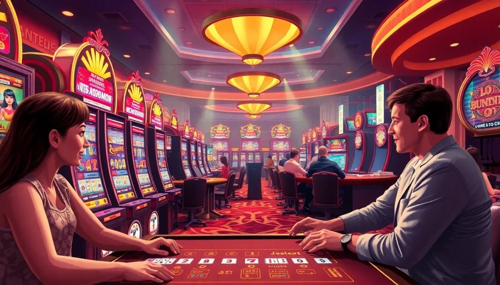 Exciting online gambling experience with ulat123 link platform, showcasing interactive casino elements.