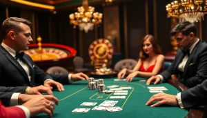 A high-stakes poker game featuring poker chips and cards, showcasing the excitement of gambling and the concept of 'imprumut'.