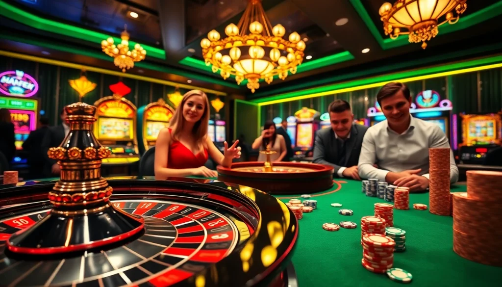 Experience the excitement at meilleur casino en ligne retrait immédiat with a vibrant casino atmosphere featuring roulette and poker.