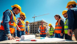 New Jersey Commercial General Contractor leading a team on a construction site, ensuring seamless project execution.