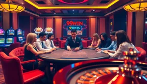 Experience high-stakes excitement at 99WIN's luxurious casino with vibrant gameplay.